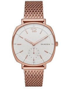 Montre Skagen SKW2401 pour Femme - Boîtier Coussin Or Rose et Maille Milanaise