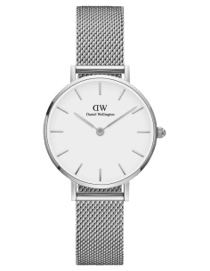 Montre Femme Daniel Wellington DW00100220 Classic Petite 28mm Cadran Blanc Acier