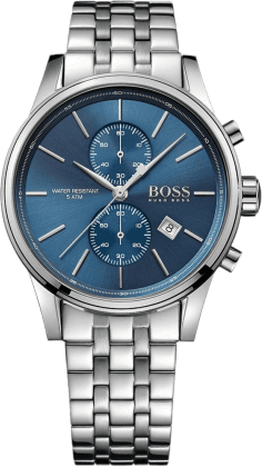 Montre Homme Hugo Boss 1513384 Classic Jet - Cadran Bleu Soleillé, Bracelet Acier