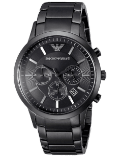 Montre Homme Emporio Armani AR2453 Bracelet et Cadran Noir