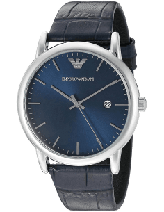 Montre Homme Emporio Armani AR2501 Cadran et Bracelet Cuir Bleu