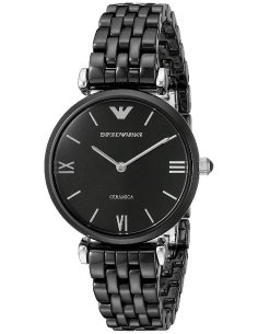Montre-bracelet Emporio Armani AR1487 pour Femme en Céramique Noire