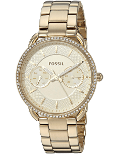 Montre Femme Fossil Tailor ES4263 en acier inoxydable doré, cadran blanc