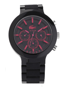 Montre Lacoste 2010771 Bornéo Noir à Bracelet Flexible