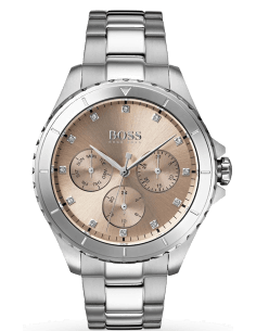 Montre Femme Hugo Boss Premiere 1502444 Acier Argenté Cadran Or Rose