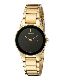 Montre Femme Citizen Eco-Drive GA1052-55E - Boîtier Or et Cadran Noir