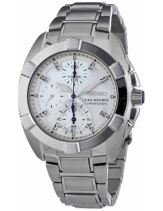 Seiko SNDZ19P1 Chronographe Homme Acier Inoxydable Cadran Blanc