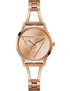 Montre Femme Guess Lola W1145L4 en acier or rose, bracelet maillons