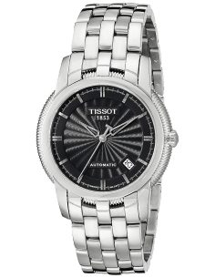 Montre Homme Tissot Ballade III T97148351 Cadran Noir Bracelet Acier