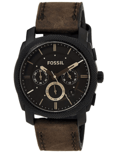Montre Homme Fossil Machine FS4656 Bracelet Cuir Marron