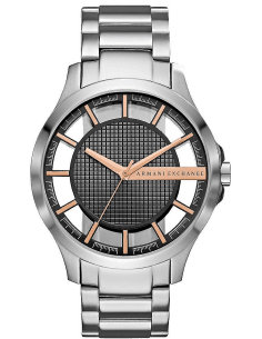 Montre Armani Exchange Hampton AX2199 cadran transparent bracelet acier