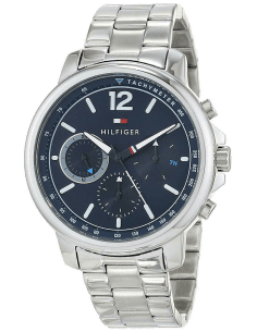 Montre Homme Tommy Hilfiger Landon 1791534 - Cadran Bleu, Boîtier Acier, Bracelet Acier