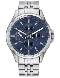 Montre Homme Tommy Hilfiger 1791612 Shawn - Boîtier Acier Doré, Cadran Bleu
