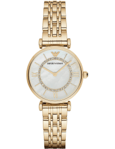 Montre Femme Emporio Armani AR1907 - Cadran Nacre & Bracelet Acier Doré