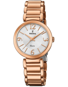 Montre Festina F20215/1 Mademoiselle Cadran Cristaux Acier Or Rose