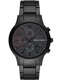 Montre Homme Emporio Armani Renato AR11275 Chronographe en acier noir