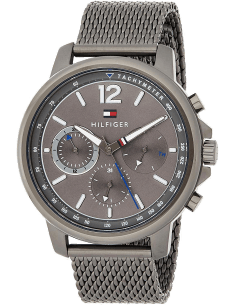 Montre Homme Tommy Hilfiger 1791530 Cadran Bleu et Bracelet Cuir Brun