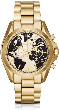 Montre Femme Michael Kors MK6272 Bradshaw Chronographe Cadran Doré Acier Inoxydable