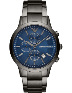 Montre Homme Emporio Armani Renato AR11215 Chronographe Acier Noir Cadran Anthracite