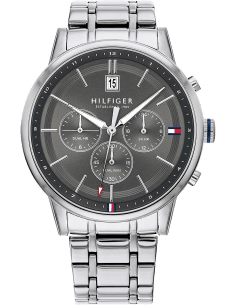 Montre Homme Tommy Hilfiger 1791632 Kyle Cadran Gris Multifonction Bracelet Acier
