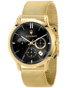 Montre Homme Maserati Ricordo R8873633003 Bracelet en maille milanaise doré
