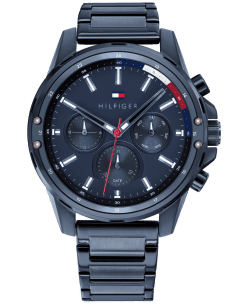 Montre Homme Tommy Hilfiger 1791789 Mason Chronographe Acier Cadran Bleu