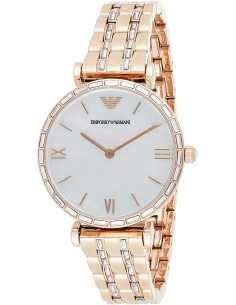 Montre Femme Emporio Armani AR11294 Acier Or Rose Cadran Nacre