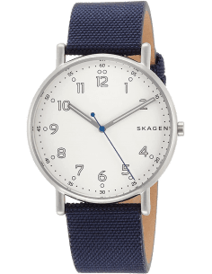 Montre Homme Skagen Signatur SKW6356 - Cadran Bleu, Bracelet Nylon