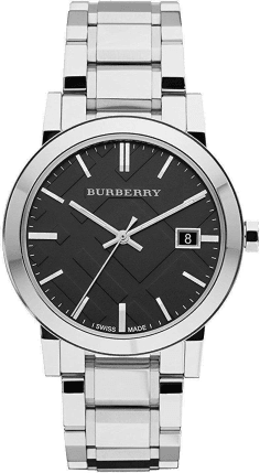 Montre Burberry BU9001 Unisexe en Acier Inoxydable, Cadran Noir