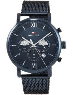 Montre Homme Tommy Hilfiger Evan 1710397 Acier Bleu Multi-fonctions