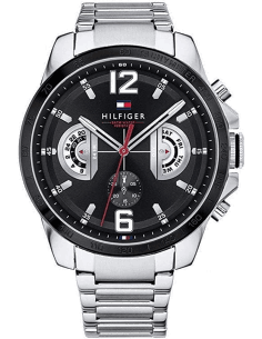 Montre Tommy Hilfiger 1791472 Decker Chronographe Acier Noir