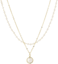 Collier pour femme Victoria Bradley C301 en acier plaqué or fin