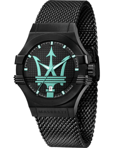 Montre Maserati Potenza Aqua Edition R8853144002 Acier noir en maille milanaise