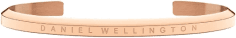 Bracelet Daniel Wellington Classic Jonc en acier poli doré or rose - Réf. DW00400001 - Taille L pour femme