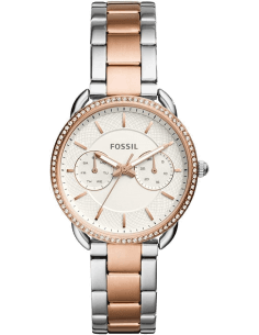 Montre Femme Fossil Tailor ES4396 Bicolore Acier Inoxydable Argent et Or Rose