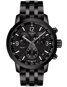 Montre Homme Tissot PRC 200 Chronographe Acier PVD Noir et Or Réf. T1144173305700