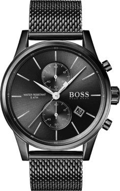 Montre Homme Hugo Boss 1513769 Jet - Cadran Bleu & Bracelet Maille Milanaise Noir