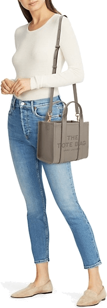 Sac à main Marc Jacobs The Mini Tote Bag en cuir grainé