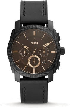 Montre Fossil FS5586 Chronographe Bracelet Cuir Marron