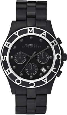Montre Femme Marc Jacobs MBM3083 Chronographe Acier Noir