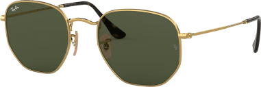 Lunettes de soleil Ray-Ban Hexagonal Flat Lenses RB3548N 001 dorés