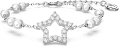 Bracelet Swarovski Stella 5645385 perles cristal étoile blanc rhodié