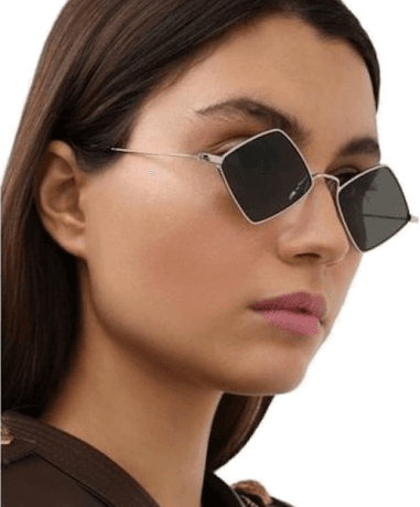 Lunettes de soleil Saint Laurent New Wave SL 302 LISA métal à forme géométrique