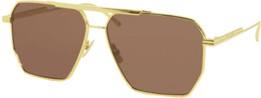 Lunettes de soleil Bottega Veneta Minimalist BV1012S en métal