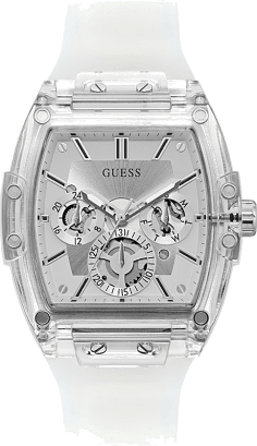 Montre Homme Guess GW0203G1 Boîtier Argenté 43mm Cadran Argent Multifonction
