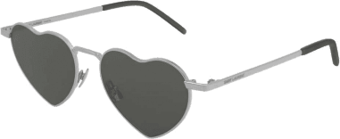 Lunettes de soleil Saint Laurent LouLou SL301 forme coeur métal - Femme