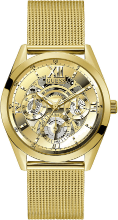Montre Homme Guess Tailor GW0368G2 en acier doré avec bracelet maille milanaise