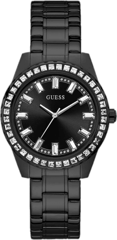 Montre Femme Guess Sparkler GW0111L4 Acier Noir et Strass
