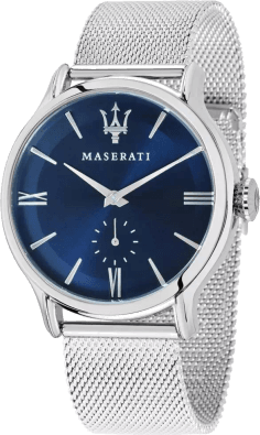 Montre Maserati R8853118006 Cadran Bleu et Bracelet Maille Milanaise