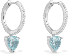 Boucles d'oreilles APM Moncaco en argent et oxyde de zirconium